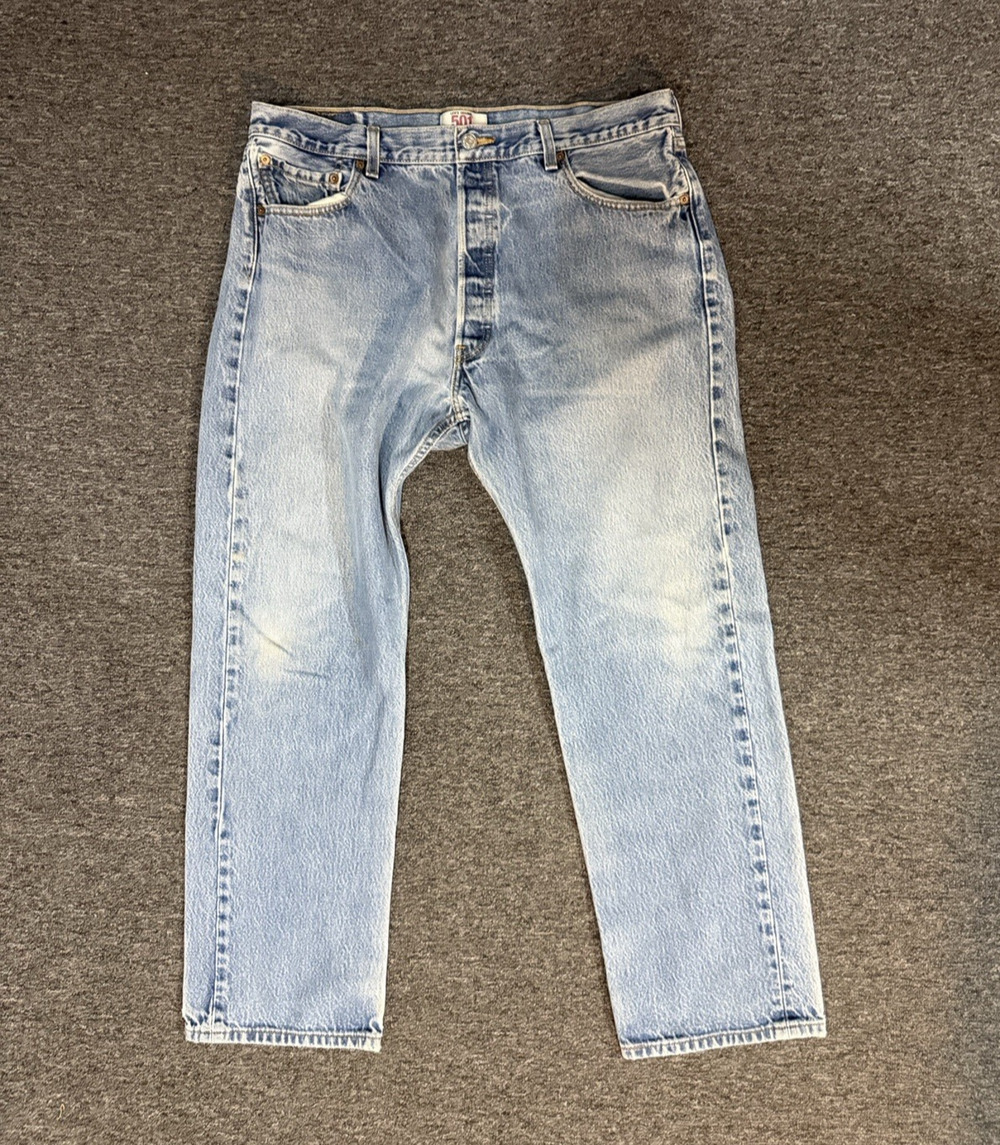 Levi’s 501 Button-Fly Men’s Denim Jeans Size W38XL32 Made April 09 Straight Leg
